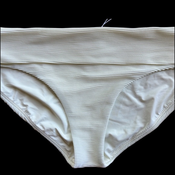 PRANA | NWOT MARTA OTTOMAN SWIM BOTTOM RIBBED HORCHATA SWIMSUIT | SIZE: MEDIUM - Picture 2 of 13